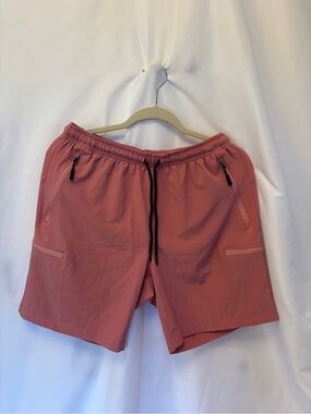 Santiny Men's Coral Elastic Waist Performance Shorts
